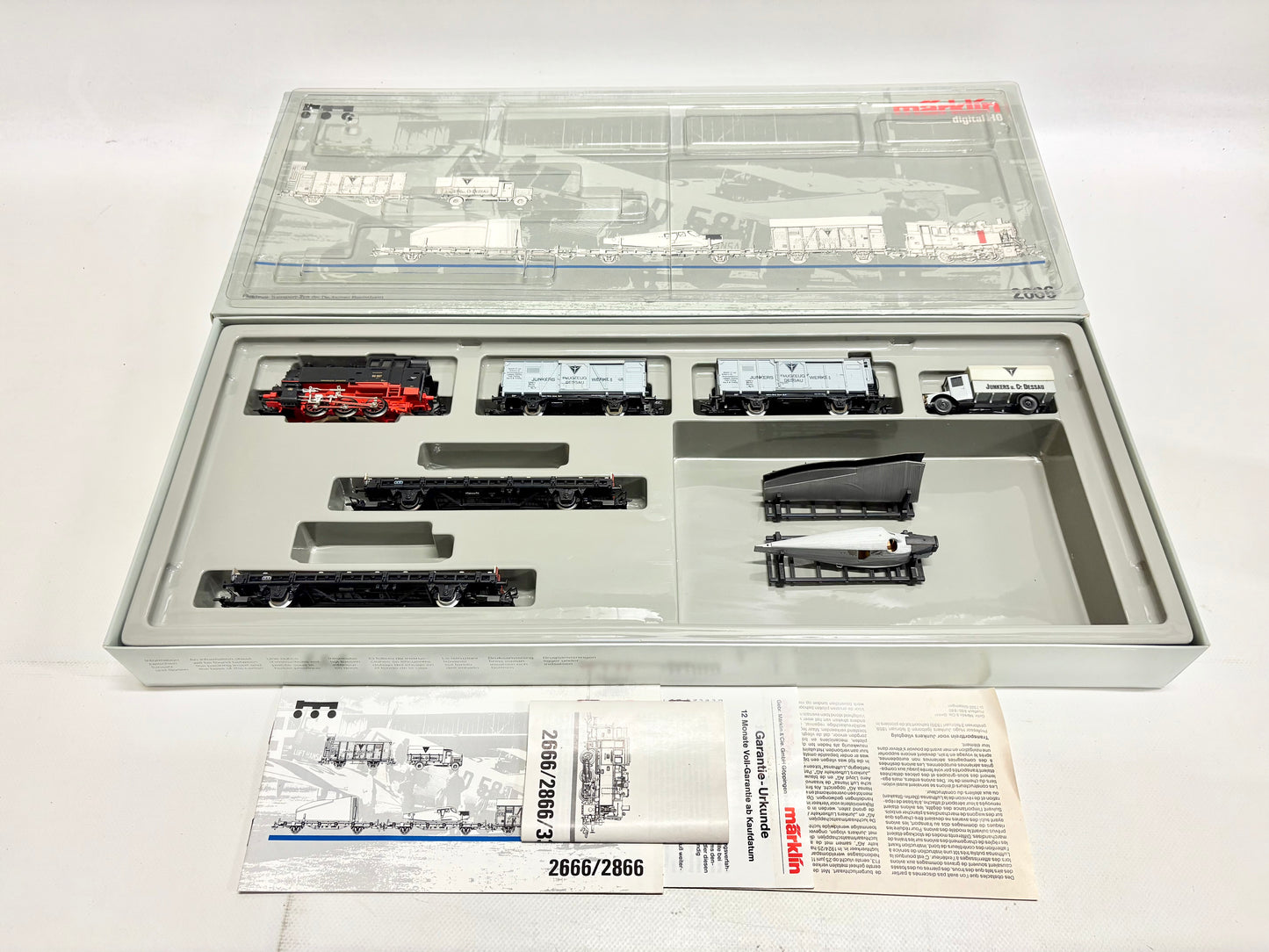 Märklin 2666 Digital Junkers Flugzeug-Transportzug der DRG H0