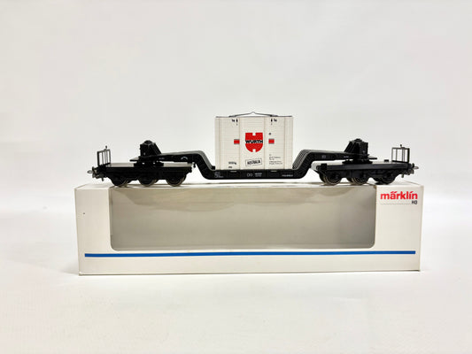 Märklin 4618 SoMo Schwerlastwagen mit Kiste "Würth" DB AC H0