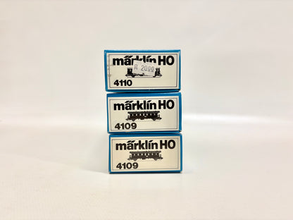Märklin 4110 4109 Personenwagen Donnerbüchsen ÖBB AC H0
