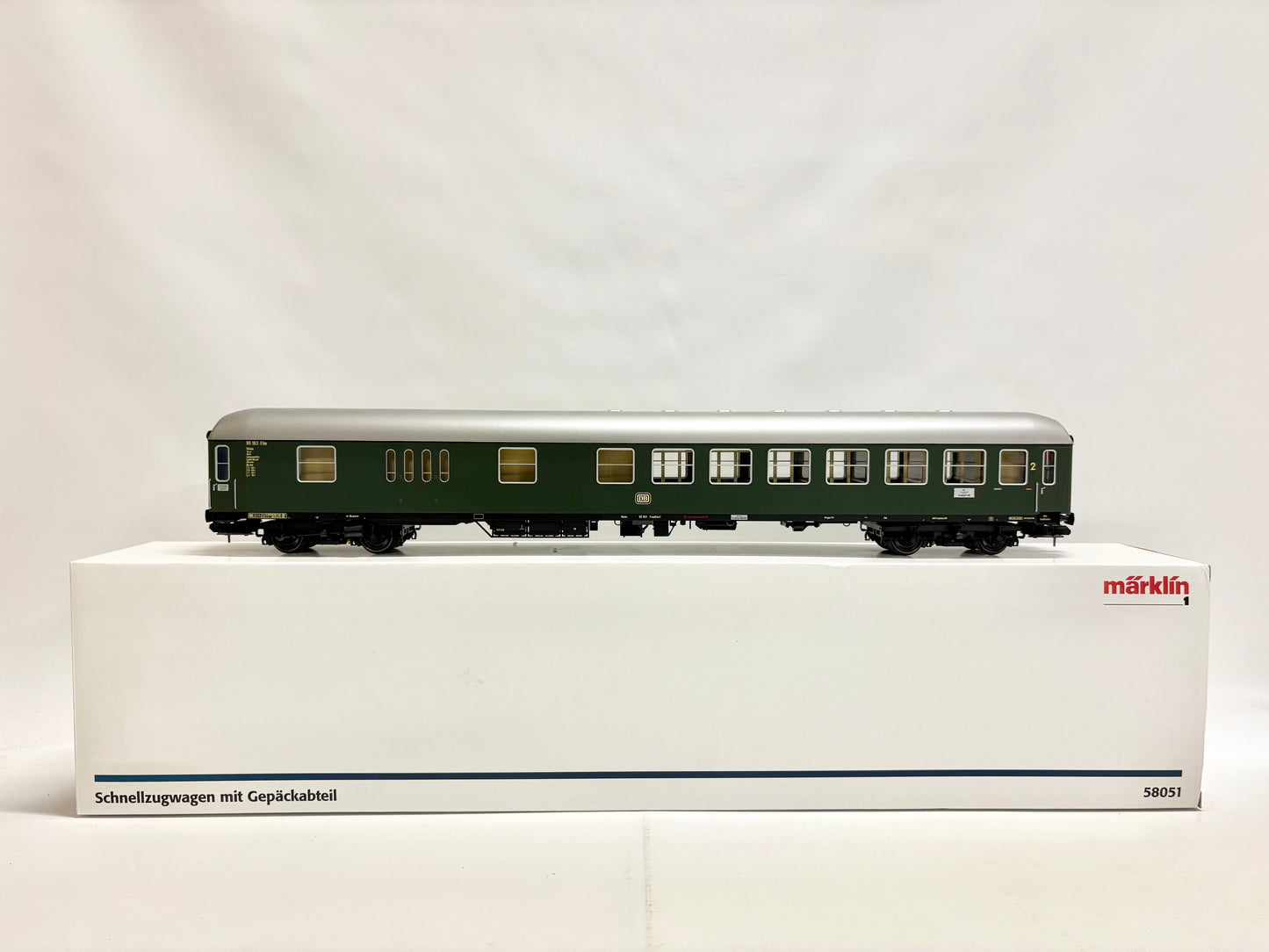 Märklin 58051 Personenwagen Schnellzugwagen mit Gepäckabteil DB Spur 1
