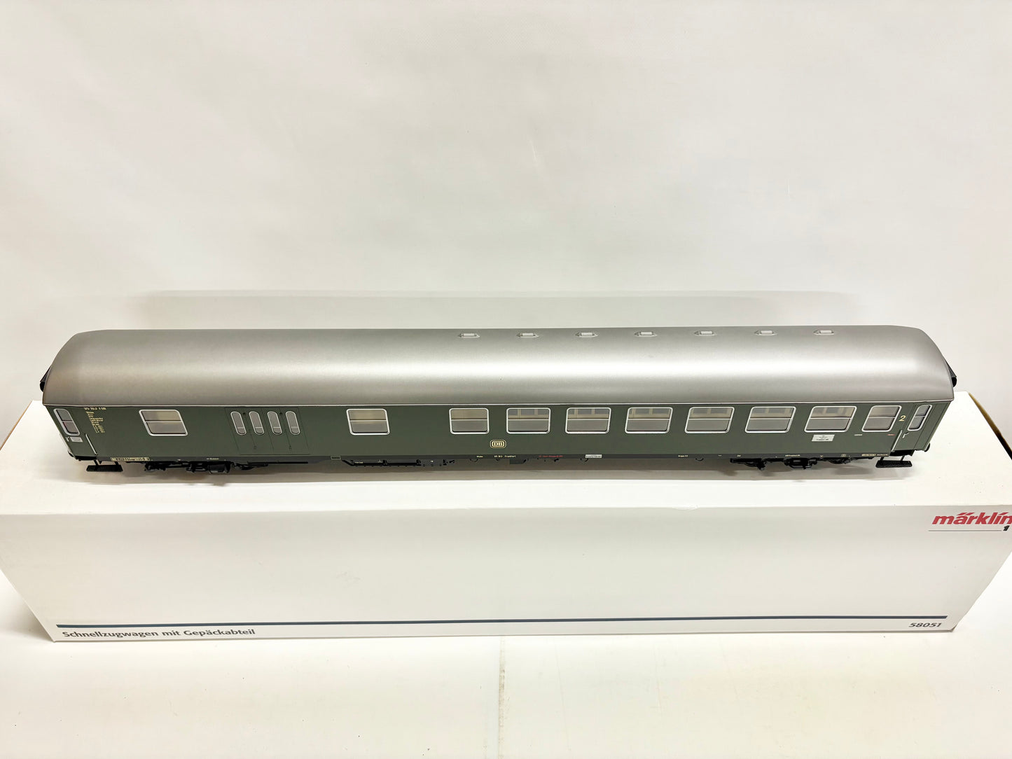 Märklin 58051 Personenwagen Schnellzugwagen mit Gepäckabteil DB Spur 1