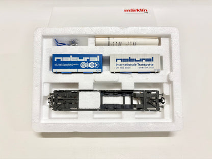 Märklin 47449 Wagen-Set Taschenwagen mit Container SBB AC H0