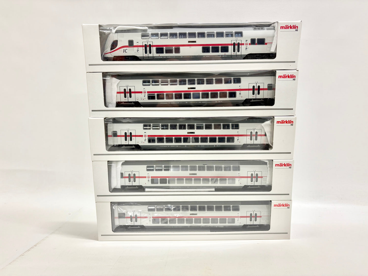 Märklin 43481 43482 43483 43484 43485 IC2 Doppelstock Personenwagen DB AC H0