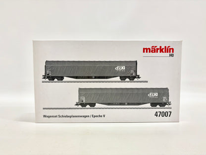 Märklin 47007 Wagen-Set Schiebeplanwagen SNCB Cargo AC H0