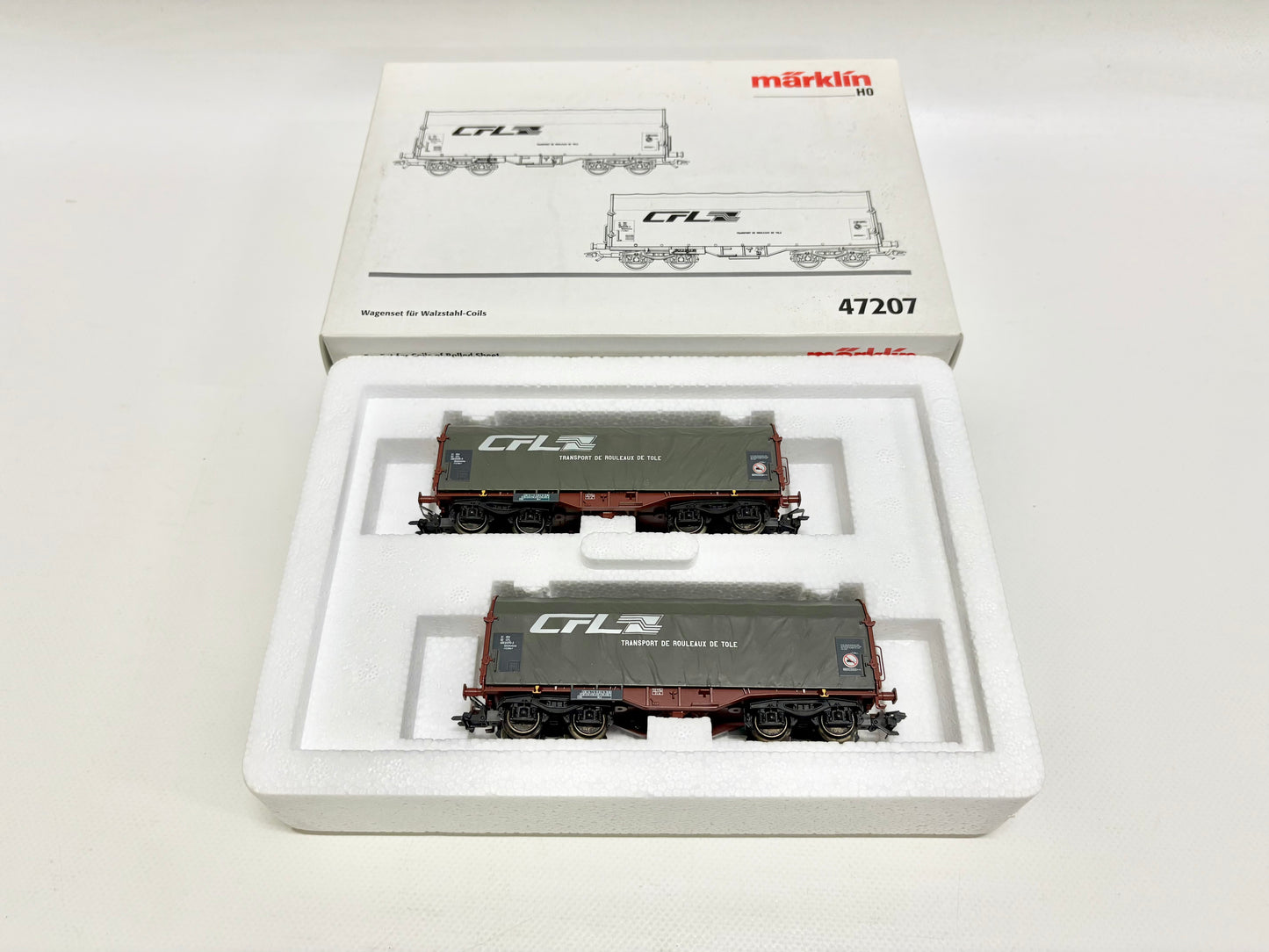 Märklin 47207 Wagen-Set Walzstahl-Coils CFL AC H0