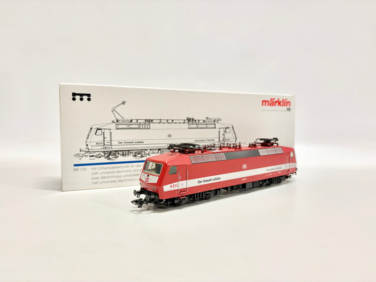 Märklin 3454 E-Lok Br 120 002-1 "AEG" DB AC H0&nbsp;