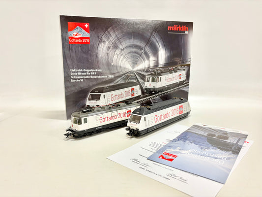 Märklin 31016 Mfx+ Digital & Sound E-Lok Doppelpackung "Gottardo 2016" SBB AC H0