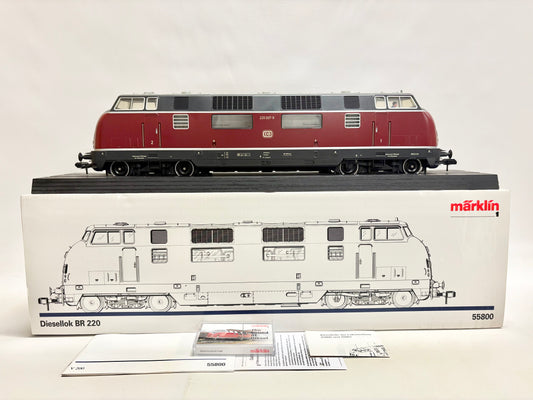 Märklin 55800 Digital + Sound Diesellok Br 220 007-9 DB Spur 1