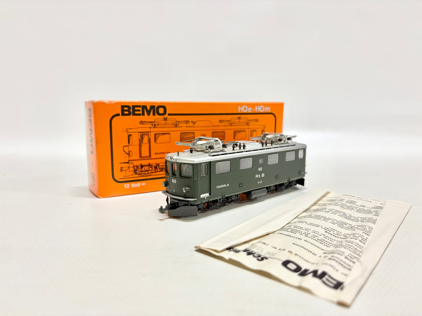 Bemo 1050/10 E-Lok Ge 4/4 610 Viamala RhB H0e