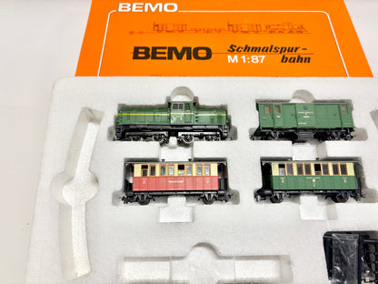 Bemo 1102 Zugpackung Diesellok + Personenwagen Neustädter Kreisbahn AG H0e