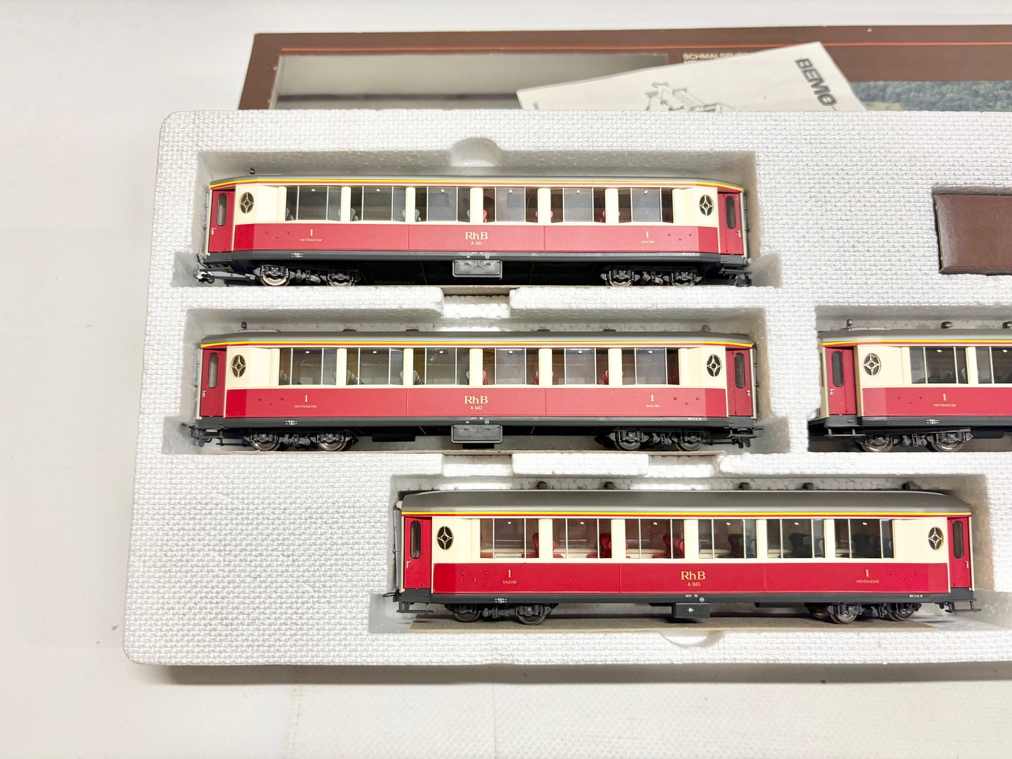 Bemo 3272/2 Wagen-Set Salonwagen RhB H0e
