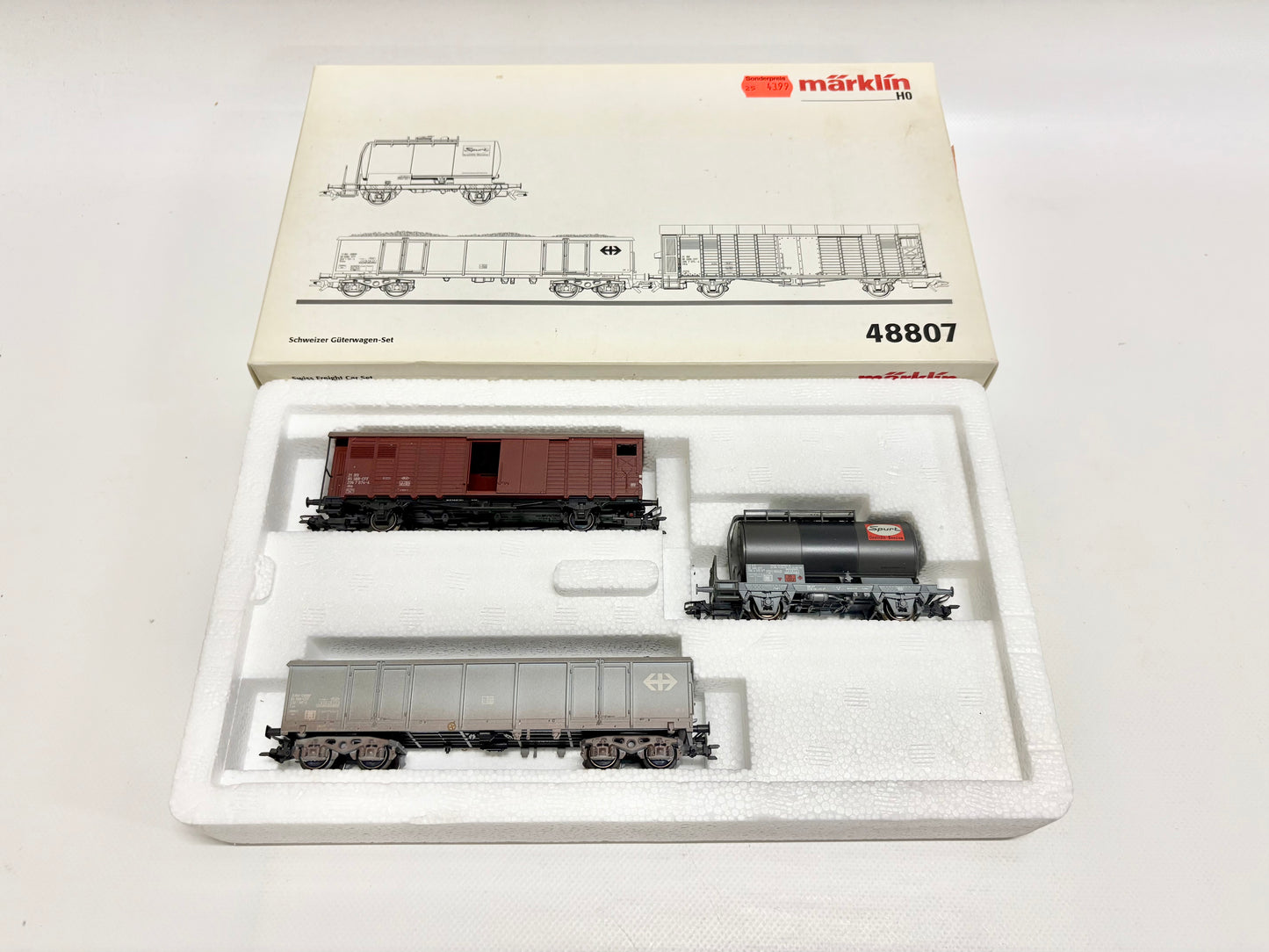 Märklin 48807 Wagen-Set Schweizer Güterwagen SBB AC H0