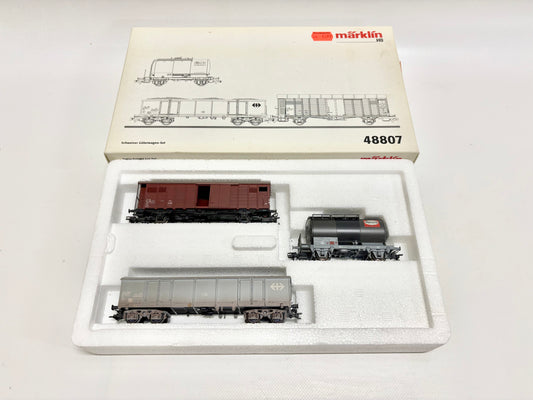 Märklin 48807 Wagen-Set Schweizer Güterwagen SBB AC H0
