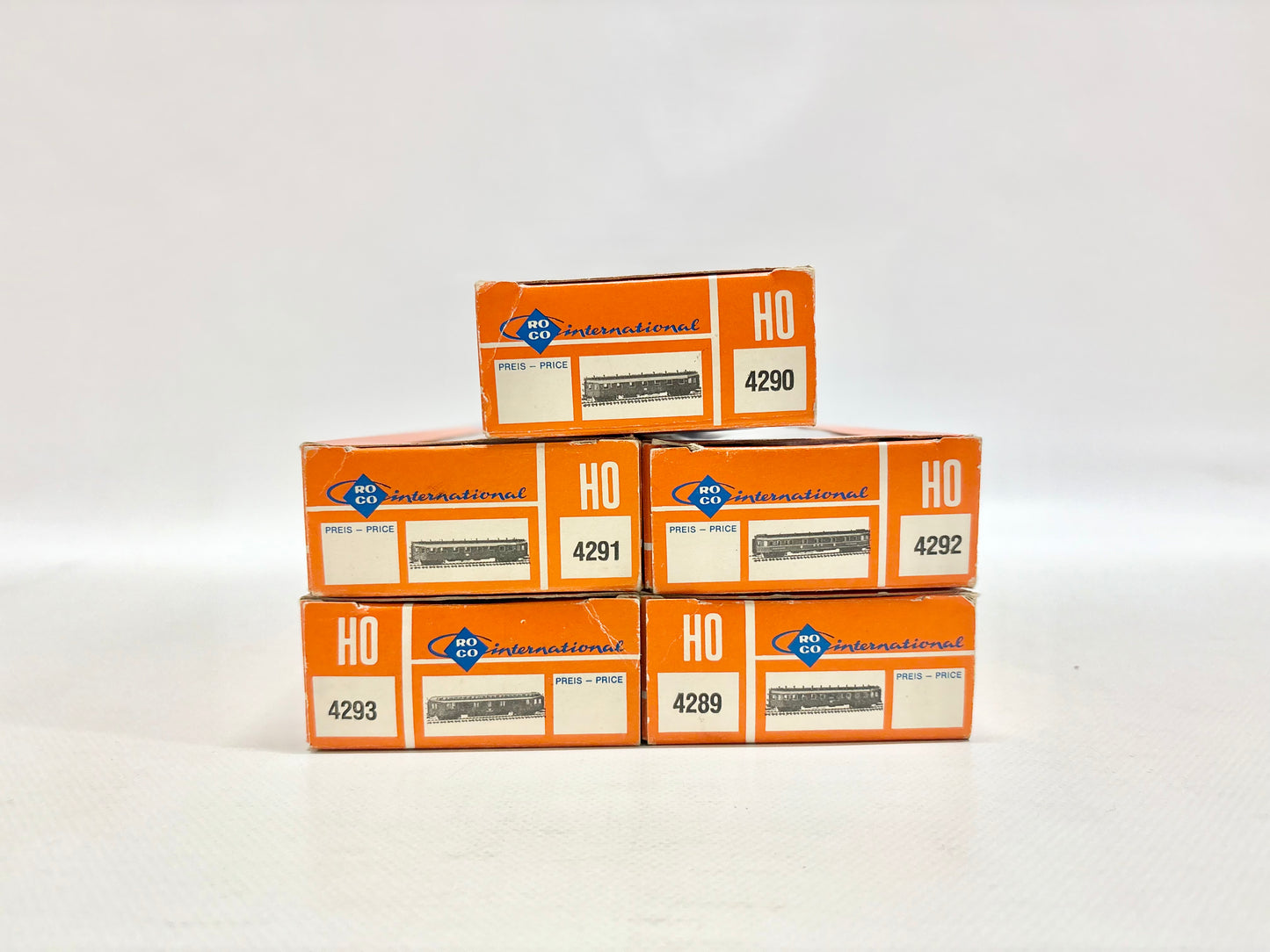Roco 4289 4290 4291 4292 4293 Wagen-Set Hechtwagen DB DC H0
