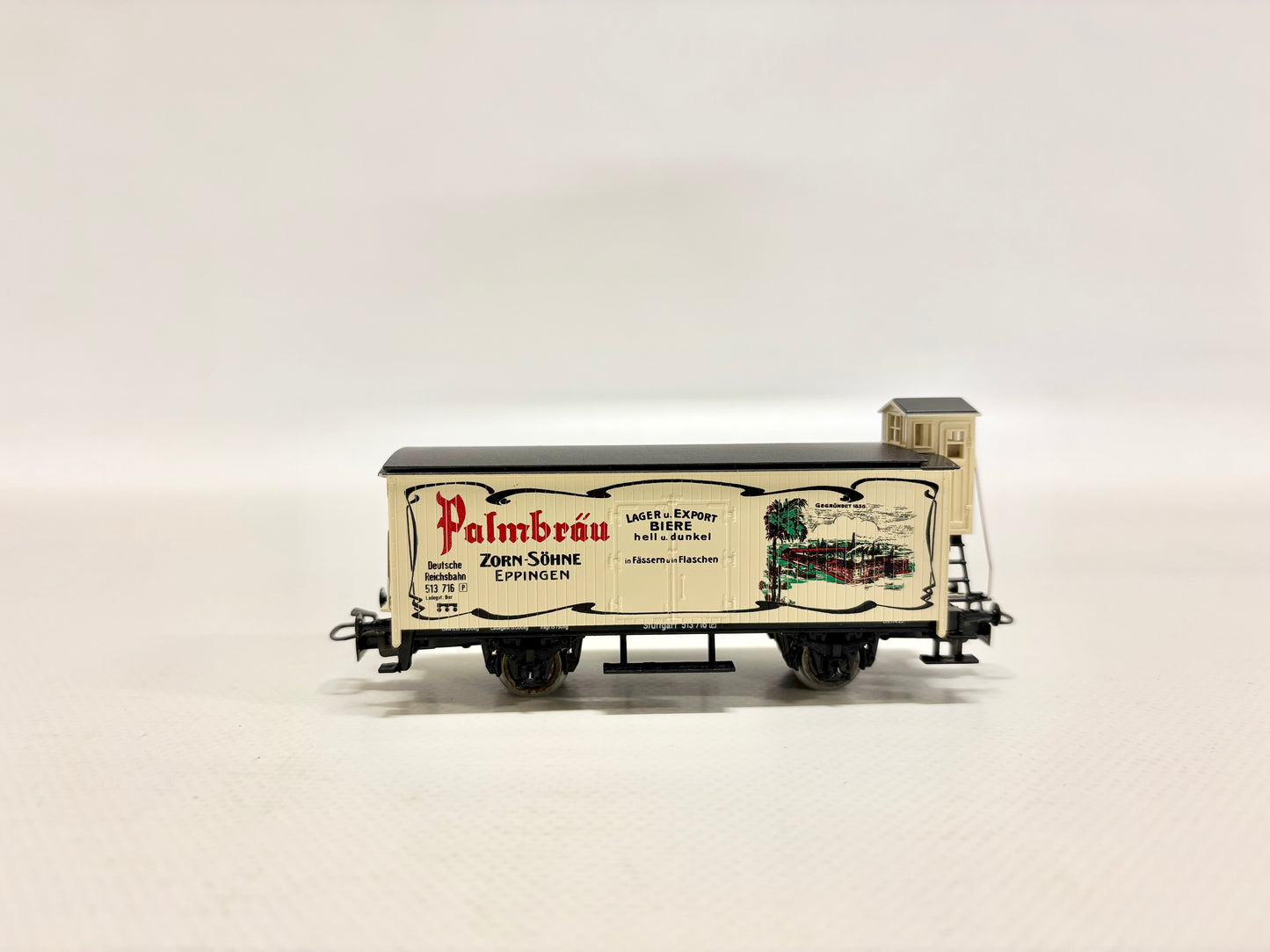 Märklin 4680 SoMo "Palmbräu" Güterwagen mit Bremserhaus AC H0
