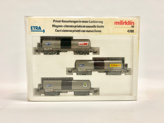 Märklin 4788 Wagen-Set "Privatkesselwagen in neuer Lackierung", H0, OVP, TOP