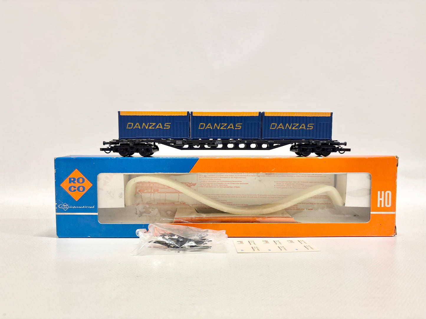 Roco 4363 Güterwagen Containerwagen "Danzas" DB DC H0