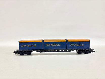 Roco 4363 Güterwagen Containerwagen "Danzas" DB DC H0