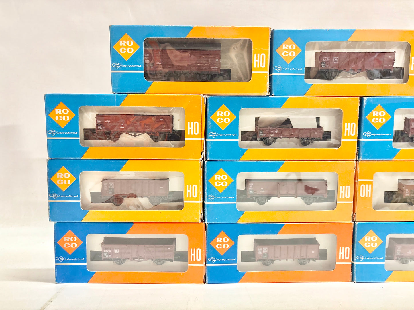 Roco 12x 4309 4307 4305 4314 4302 4313 4311 4314 Wagen-Set Konvolut DB DC H0