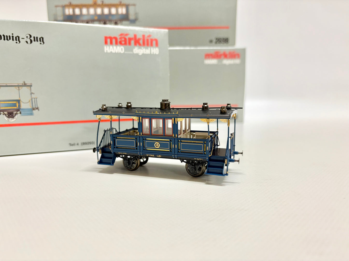 Märklin 4x 2698 HAMO König-Ludwig-Zug Personenwagen DC H0