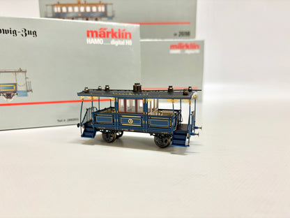Märklin 4x 2698 HAMO König-Ludwig-Zug Personenwagen DC H0