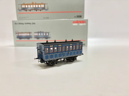 Märklin 4x 2698 HAMO König-Ludwig-Zug Personenwagen DC H0