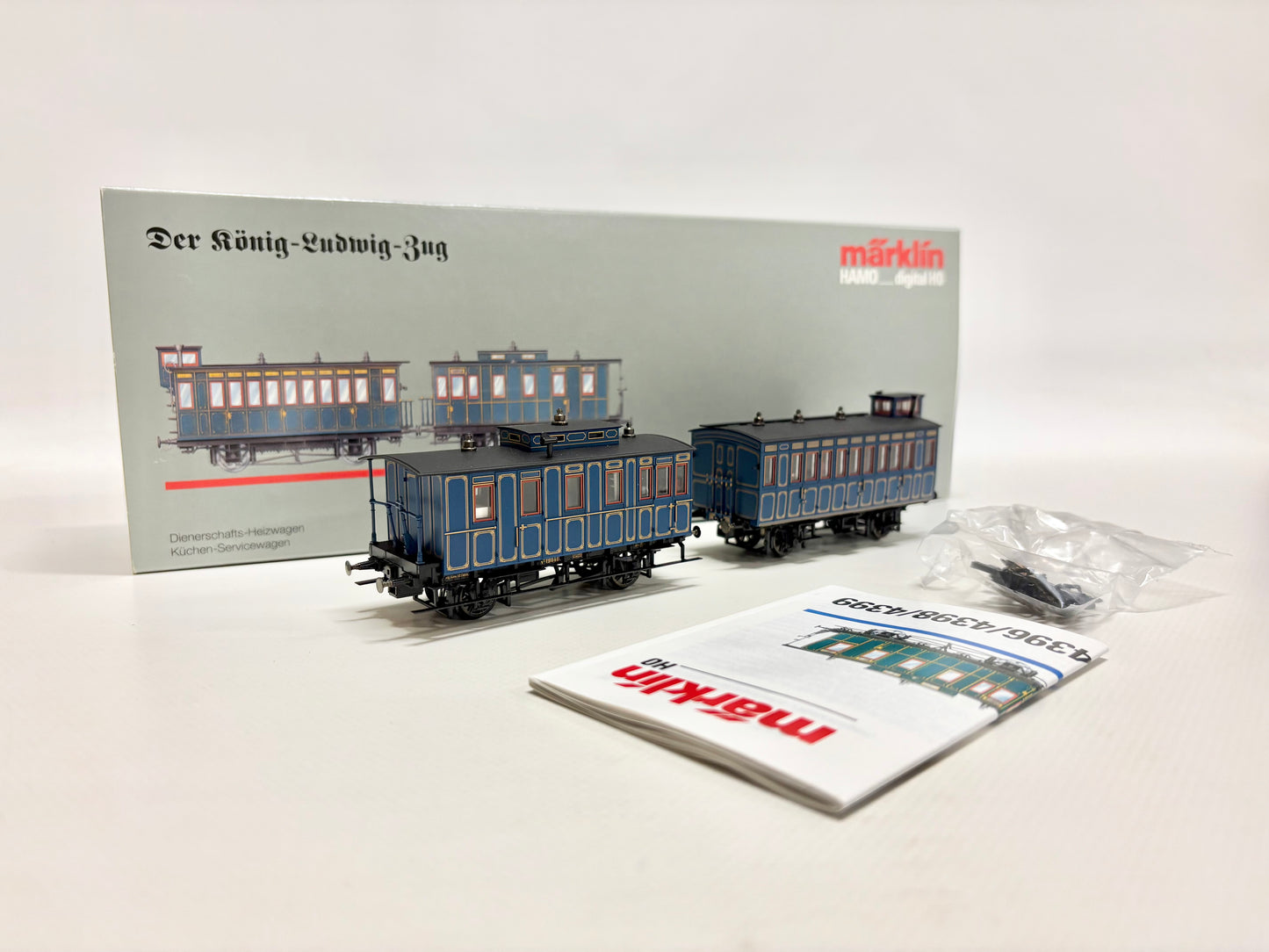 Märklin 4x 2698 HAMO König-Ludwig-Zug Personenwagen DC H0