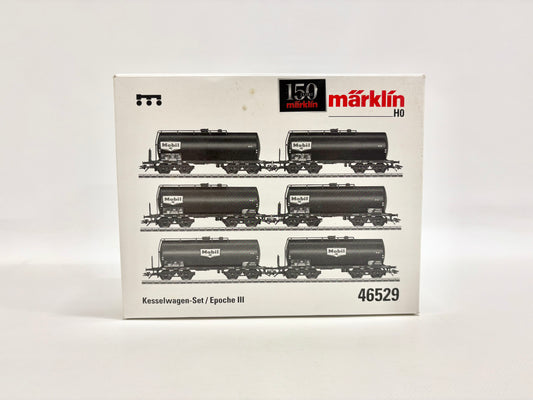 Märklin 46529 Wagen-Set Kesselwagen Mobil Oil Güterwagen DB AC H0