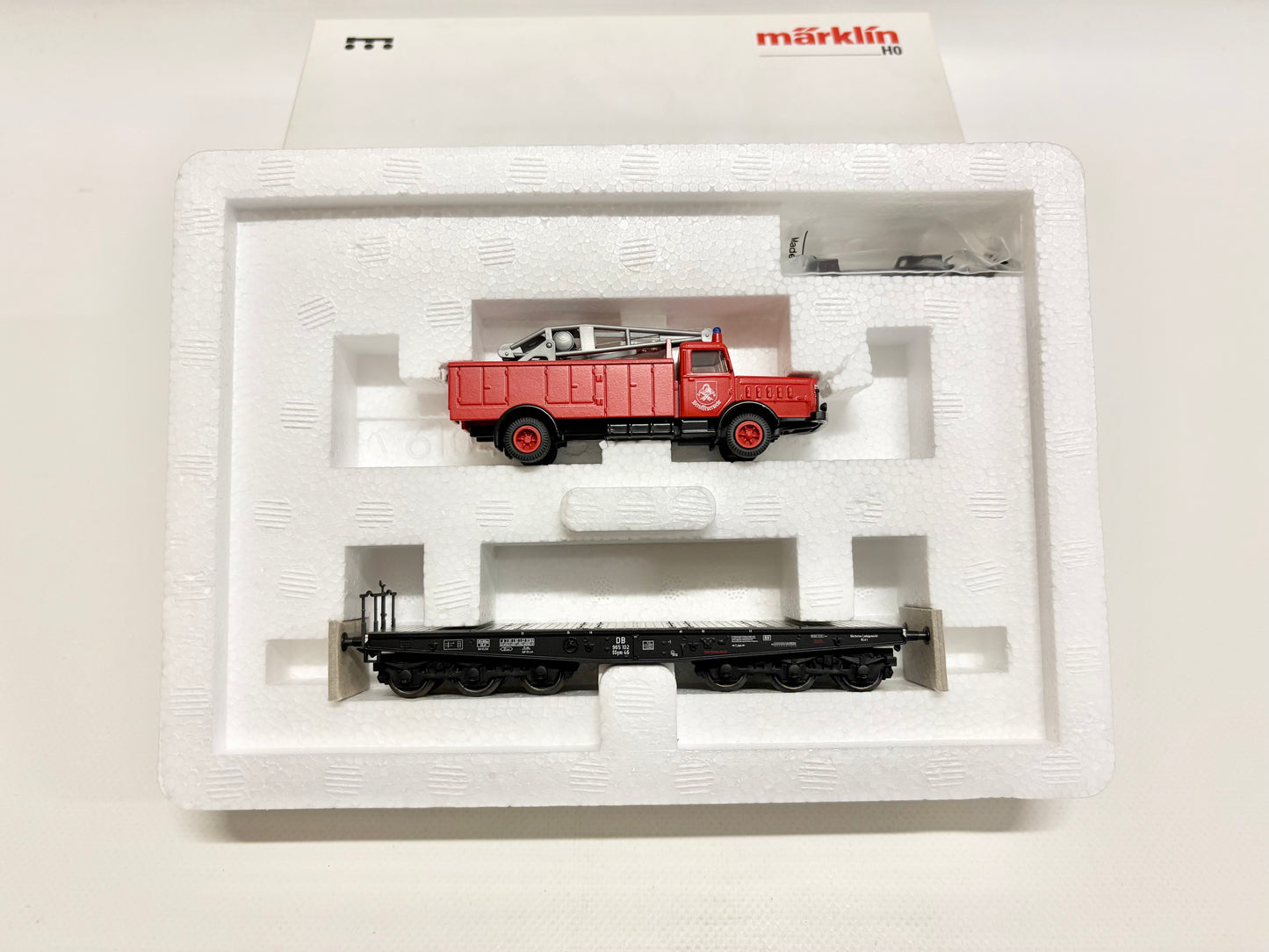 Märklin 48671 Wagen-Set Schwerlastwagen mit Bergekran DB AC H0