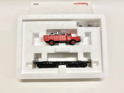 Märklin 48671 Wagen-Set Schwerlastwagen mit Bergekran DB AC H0