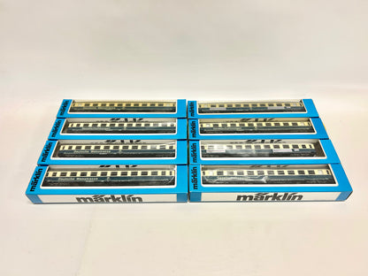 Märklin 8x D-Zug Wagen, Schnellzugwagen, Personenwagen, H0, OVP, TOP