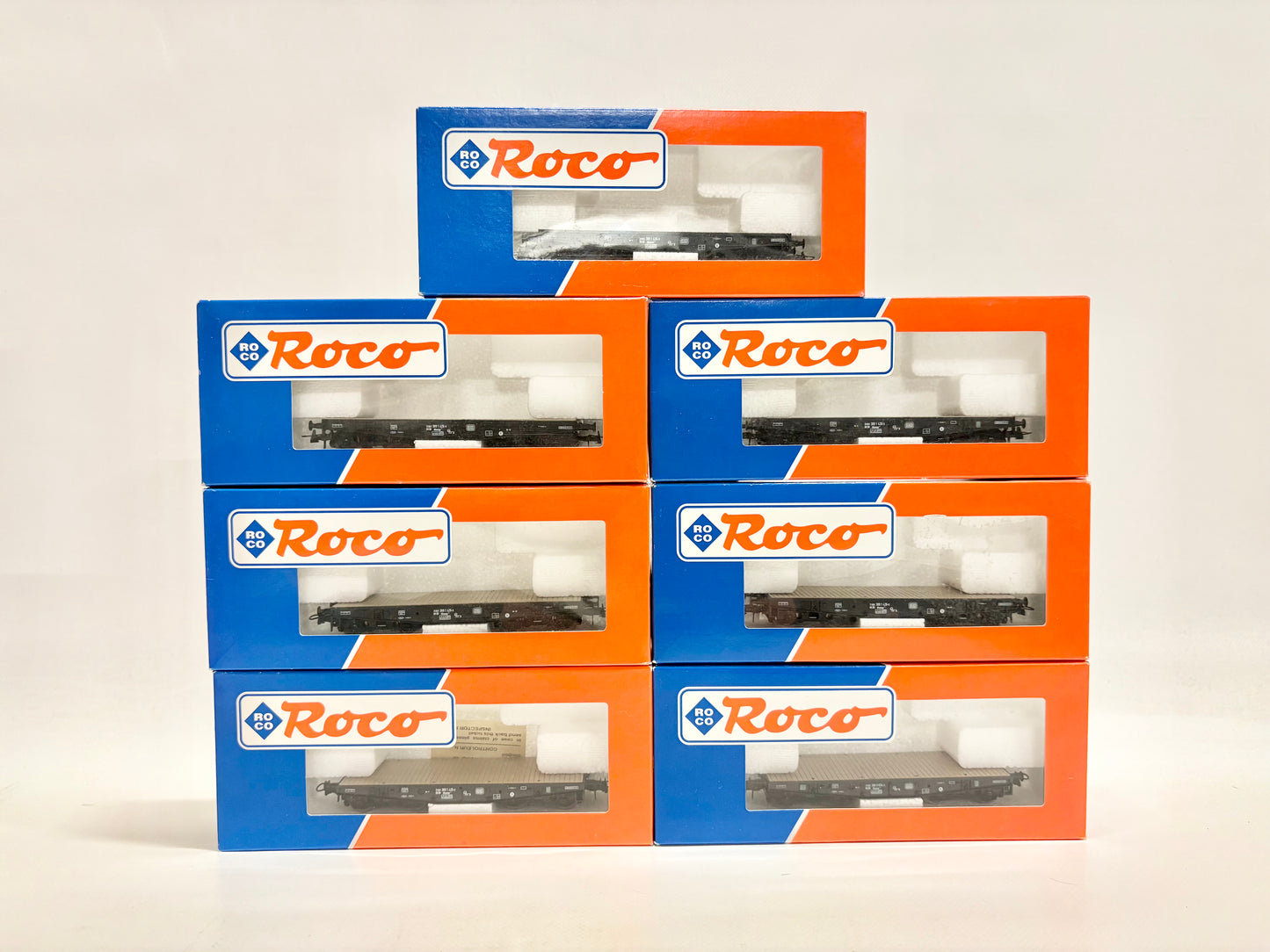 Roco 46380 7x Schwerlastwagen DB AC H0