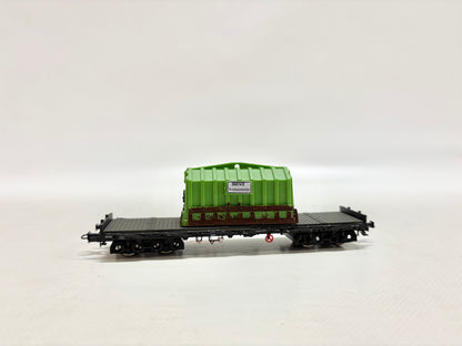 Rivarossi HR60471 Flachwagen mit Ladung DB DC H0
