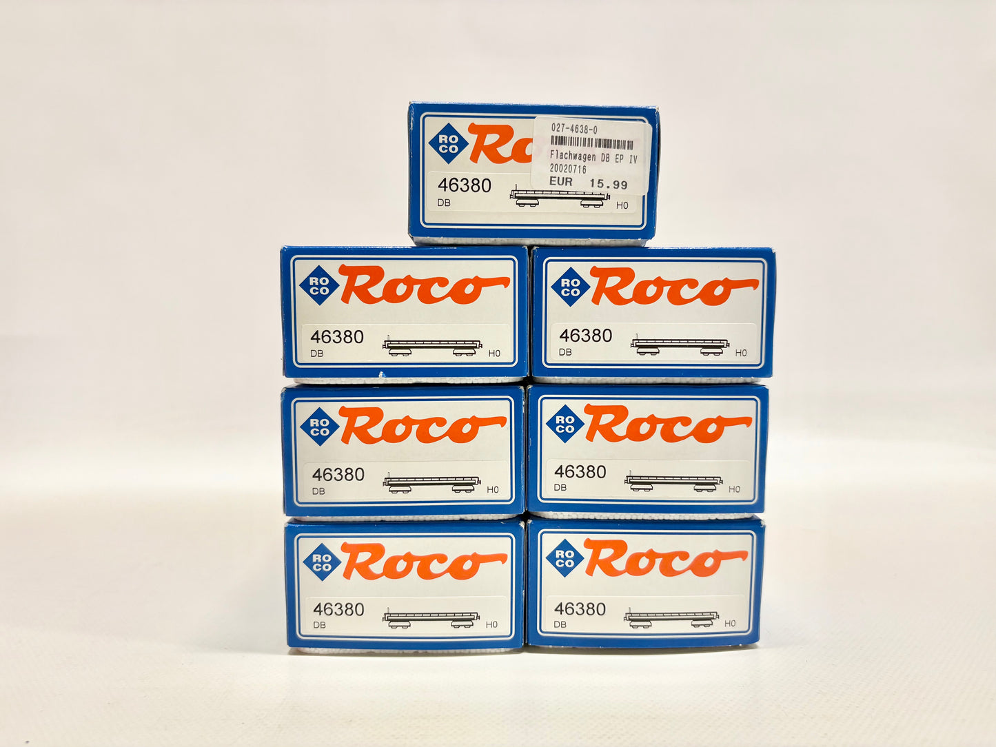 Roco 46380 7x Schwerlastwagen DB AC H0