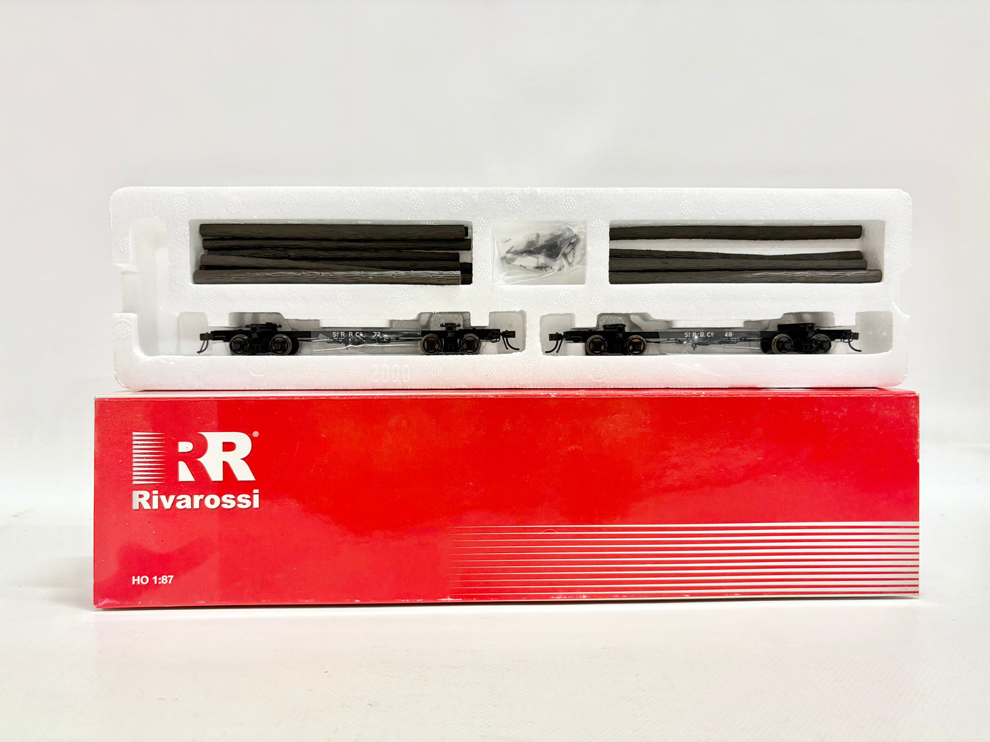 Rivarossi HR6024 Güterwagen Log Car-Set USA DC H0