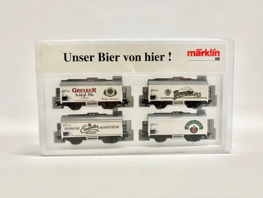 Märklin 31963 Wagen-Set "Unser Bier von hier!" Bierwagen DB AC H0