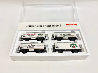 Märklin 31963 Wagen-Set "Unser Bier von hier!" Bierwagen DB AC H0