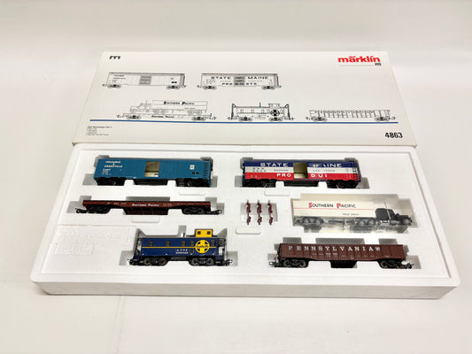 Märklin 4863 Wagen-Set USA-Güterwagen AC H0