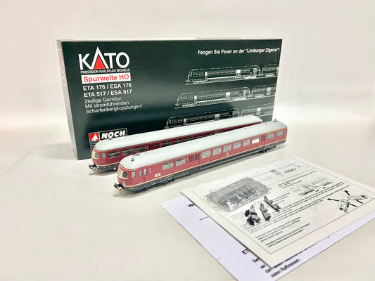 Kato 73328 Akkutriebwagen ETA 517 / ESA 817 "Limburger Zigarre" DB DC H0