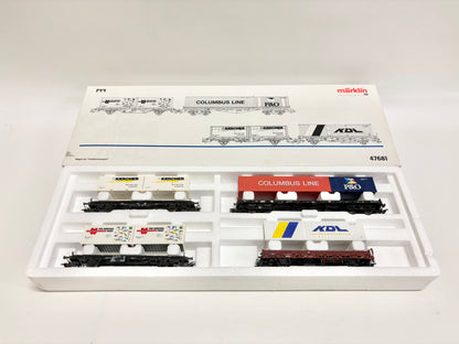 Märklin 47681 Wagen-Set Containertransport Güterwagen DB AC H0