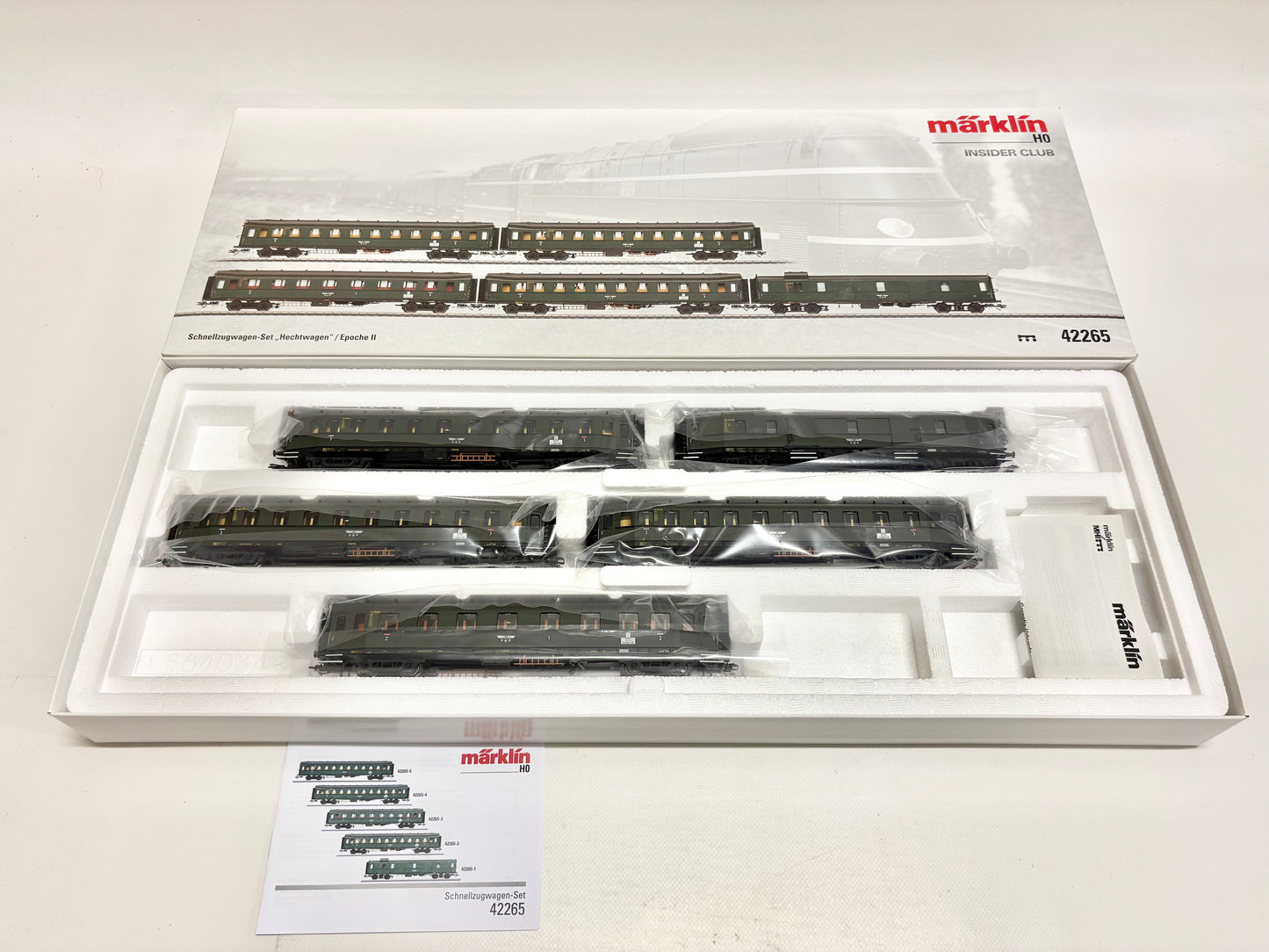 Märklin 42265 Insider Wagen-Set Hechtwagen Personenwagen DRG AC H0 ...