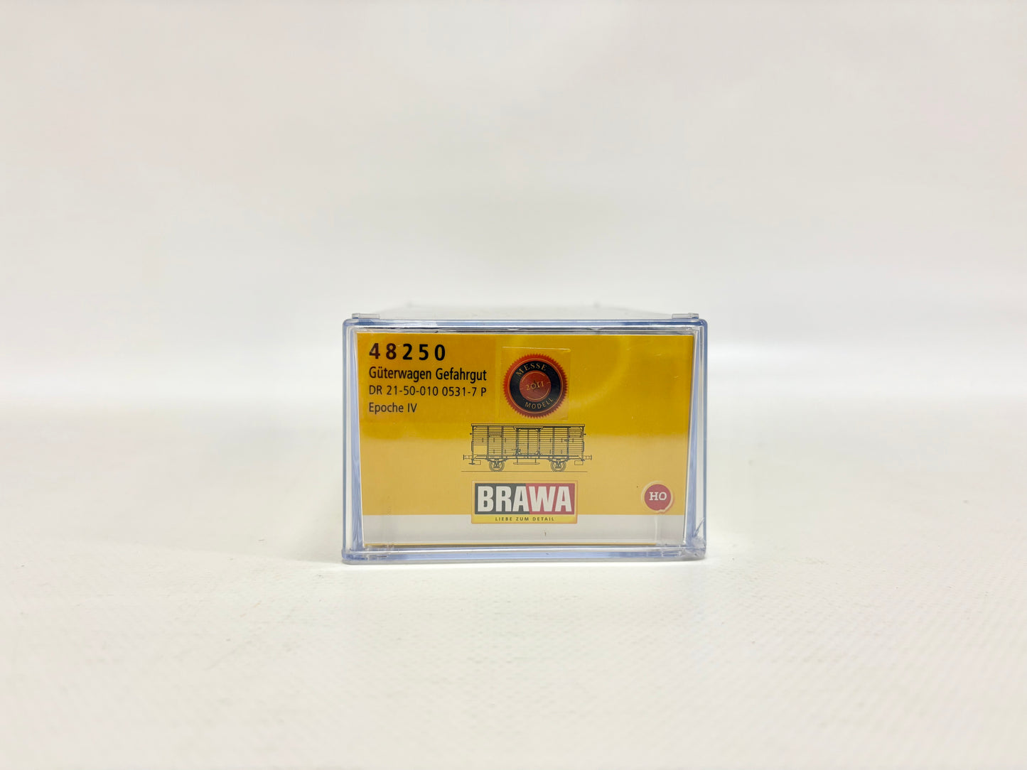 Brawa 48250 Güterwagen Gedeckt "Gefahrgut" DR DC H0