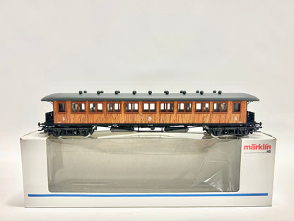 Märklin 4270 Schwedischer Personenwagen Holzwagen mit Innenbeleuchtug SJ AC H0