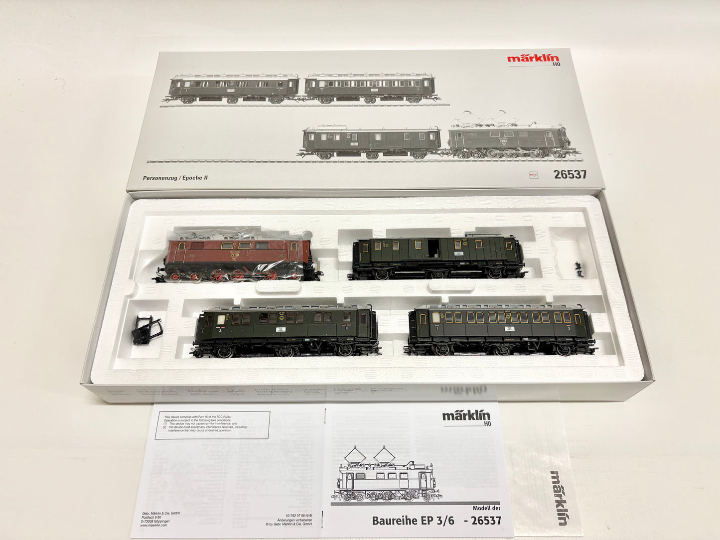 Märklin 26537 Mfx-Digital Zugpackung Personenzug Epoche II DRG AC H0