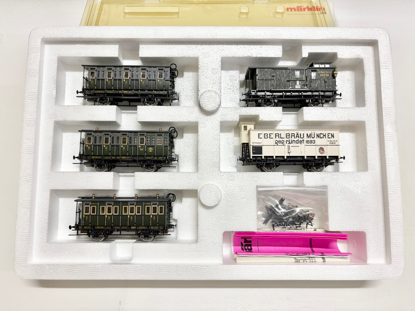Märklin 43982 Wagen-Set Bayrischer Personenzug um 1880 K.Bay.Sts.B. AC H0