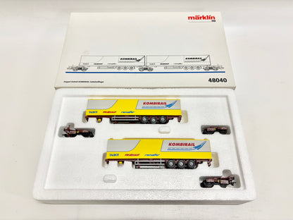 Märklin 48040 Wagen-Set Kombi-Rail Sattelauflieger DB AC H0