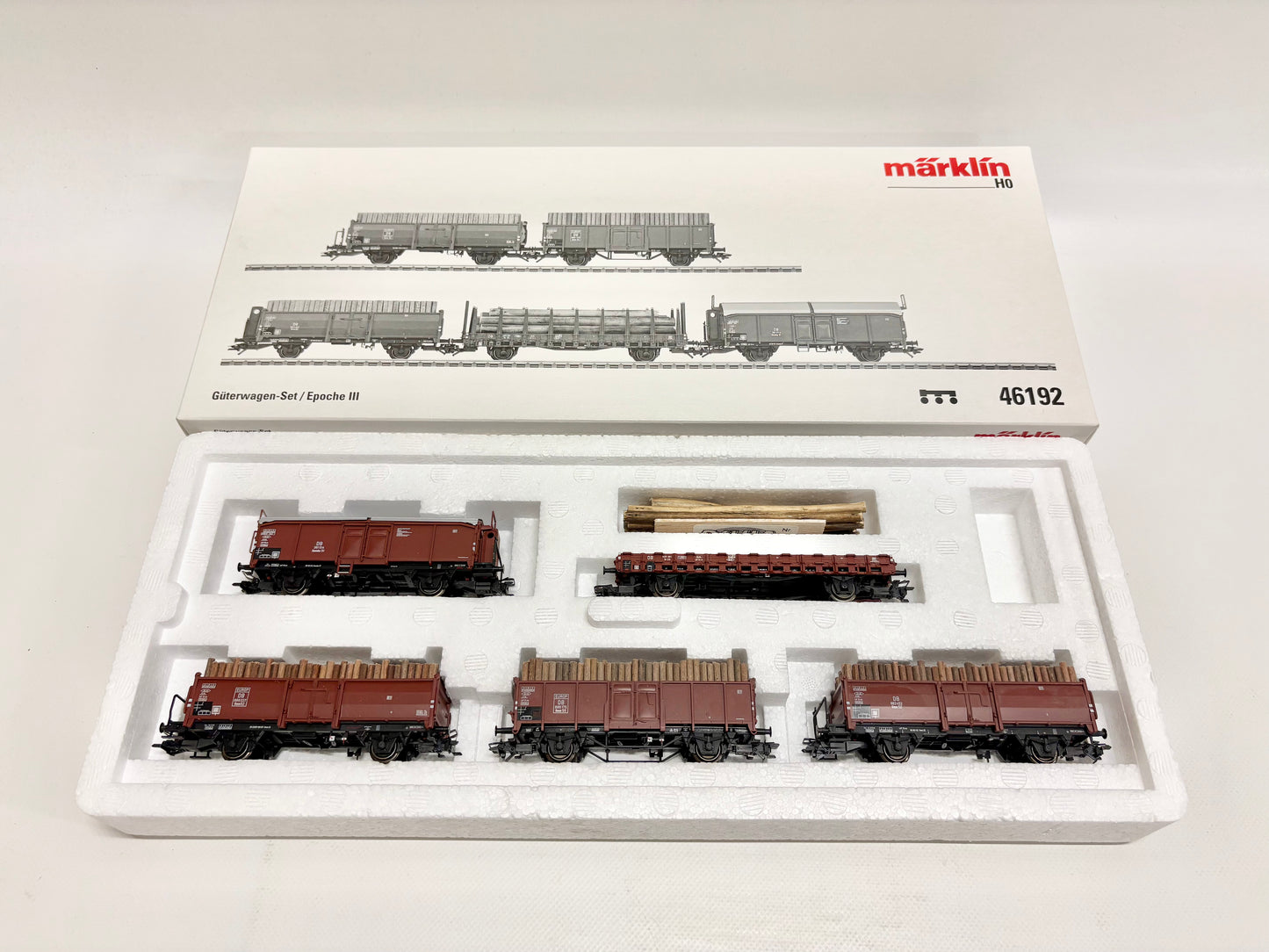 Märklin 46192 Wagen-Set Güterwagen Epoche III DB AC H0