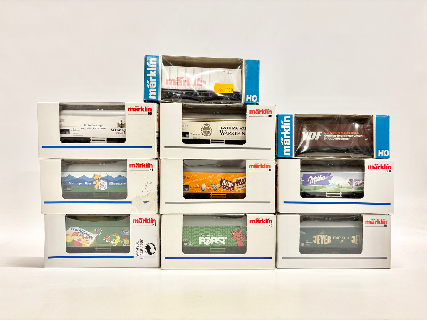 Märklin 10x Kühlwagen Güterwagen DB AC H0