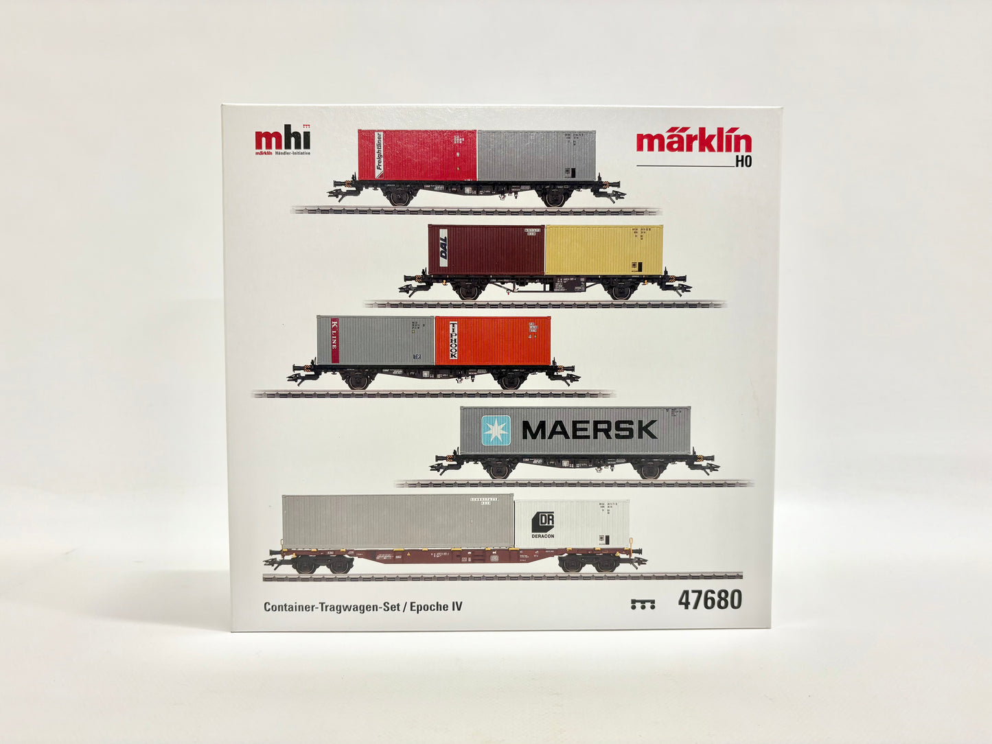 Märklin 47680 Wagen-Set Container-Tragwageb DB AC H0