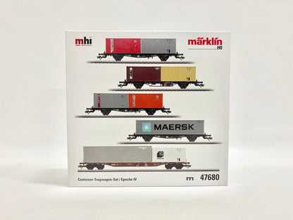 Märklin 47680 Wagen-Set Container-Tragwageb DB AC H0